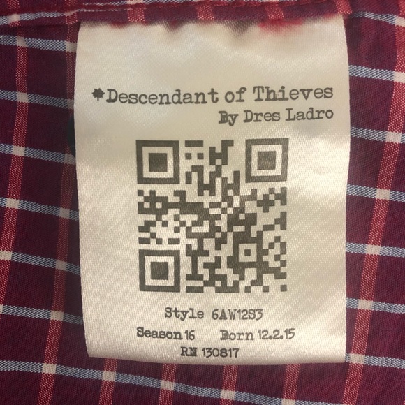 Limited edition Descendant of Thieves casual long sleeve button up - Picture 3 of 9